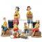 Teenage sailor pirate crafts resin sculpture for home decoration window Bar Garden ornaments