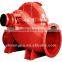 horiozntal double suction split casing centrifugal high volume water pump for power plant