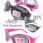 2015 Wholesales Plastic Polarized Kids Sunglasses With Plating Diamonds