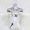 Fashion Plastic Sexy Half Body Female Mannequin With Chrome