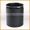 High-grade black leather household trash bins creative fashion stainless steel drum cartridge hotel supplies