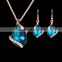 Wholesale Latest Design Fashion Necklaces Women Luxury Statement Diamond Jewelry Set SKJT0563