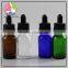 trade assurance 30ml black glass dropper bottle glass bottle for essential oil vape juice black glass bottle wholesale