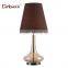 modern European Simple Metal Glass E27,E26,E14,E12 Reading light table lamp with dimmable switch