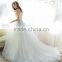 High Quality wedding dress 2016 off shoulder Sexy V neckline tulle skirt wedding dress DM-042 new fashion grey bridal dress