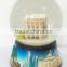 2016 Resin wooden base snowball with city building inside
