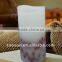 crater flame led wax candles artificial pillar with dry plant inside