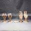 25cm height female right wooden hand beech wood with round wooden base
