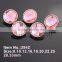 2015 hot sale acrylic rhinestone button sewing with shank for headwear DIY flower center wholesale gold and silver plating
