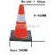 SPC-P109 45cm black base PVC Traffic cone