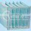Large dust holding capacity pocket medium efficiency filter