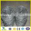 CE electro galvanized pvc coated stainless steel barbed wire coil in stock