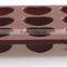 Wholesale 15-cavity silicone heart chocolate candy mould trays