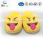 Factory Driect Sale Premium Quality Oem Plush Naughty Emoji Slippers