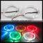 car 100mm halo ring light guide multicolor led angel eyes 3 inch lens 100mm led halo rings