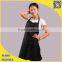 Bib Type and Cotton Material plain black aprons