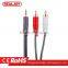 High speed 2RCA to DC 3.5mm input and output audio video av cable