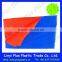 laminated PE tarpaulin blue orange color