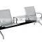 ISO Accepted, 175L*68W*77H public waiting chair with powder coated steel ,quality can speak for itself.