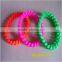 factory direct sale colorful silicone hollow bead bracelet