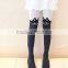 black and white colors cartoon cats pattern lovely girl fashion princess tights