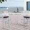 High quality promotion bar set aluminum furniture bar table and chair