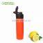 Outdoors water bottle food grade silicone water bottle with handle and straw