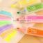 Best promotional gift creative stationery Novelty rectangle highlighter water color marker pen jumbo check liner nite writer pen