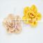 NEW handmade fabric flowers for hair - Wedding decoration burlap rose flowers - linen fabric rosette