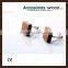 Men handmade wooden cufflinks and tie clip for sale