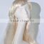 Halloween Long White Straight Wig Synthetic Costume Wig N285