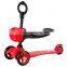 3 in1mini baby foot scooter with adjustable seat and O-Bar, Cheap kids kick scooter for 1-8 ages