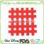 Non-Slip Durable Heat Resistant Hallow square shaped SiliconeTable Pads Pot Holder/Trivet Mat