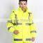 High quality foldable raincoat reflective polyester raincoat for police