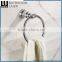 Customized Modern Kitchen Zinc Alloy Chrome Finishing Bathroom Sanitary Items Wall Mounted Towel Ring