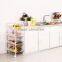 Metal Mesh Kitchen SHELVES Rolling Cart Trolley Utility Storage Rack Cabinet