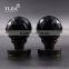 diamond cut knob black enamel antique zinc base glass door pull handle