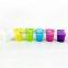 7OZ disposable rainbow color pp plastic cup custom plastic cup
