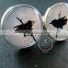 20mm silver plated bird shadow cut blue sky art collage round glass cabochon fashion cufflinks wedding cuff link gift 6600055