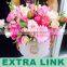 Custom Made Logo Foil Packaging Flower Bouquet Round Cardboard Boxes