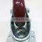 JY-403|Rubber caster with brake|Anti-static trundle|All-round adjustable caster
