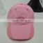 Hot Sales Pink Cotton Embroidery Fashion Sport Women Hat