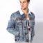 Men's Light Blue Denim Sherpa Jacket fur lining(LOTJ268)