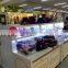 China made wooden jewelry accessories sunglasses display cabient showcase for shopping mall