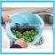 Water Drain Vegetable Plastic Rice Washing Basket, Washing Drain Fruit Basket ,Kitchen Wash and Drain Basket