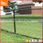 Football playground fence green color pvc coated chain link fencing