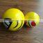 high quality hot sell big size mini toys PU ball amoji ball yellow ball toys for kids children