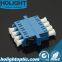 Adaptor LC PC to LC PC Sm Quad Blue with Flange