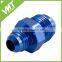 Male AN10 to AN8 Flare Metric Straight Fitting Male Aluminium Hose Fitting Adatper Reducer
