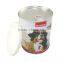 round tin cans for food canning